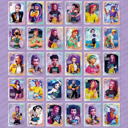 KPOP Demon Hunters Collectible Trading Cards Box Set – 30 Packs Anime Merch