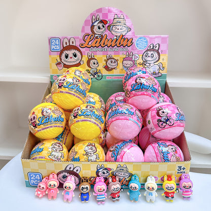 Surprise Capsule Mini Building Blocks Silicone Figurine Set Blind Box Puzzle Bricks Toy Fun Collectible
