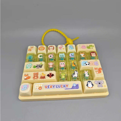 Fidget Decompression Keyboard Stress Relief Toy Colorful Keycap Sensory Charm