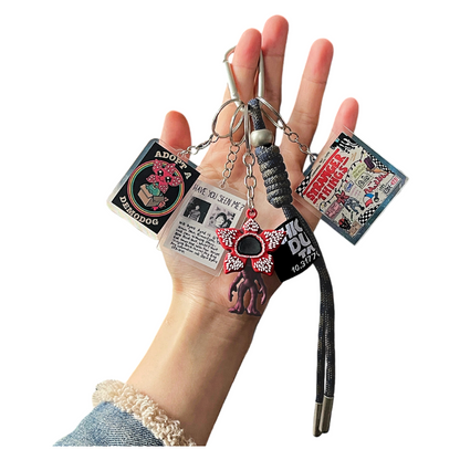 Stranger Things–Inspired Bag Charm Key Chain