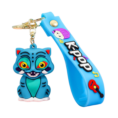 KPOP Demon Hunters Silicone Keychain – Cute Plush-Inspired Bag Charm & Accessory