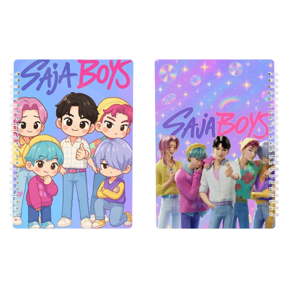 HUNTRX Demon Hunters Saga Boy Band Printed A5 Spiral Notebook Student School & Office Supplies