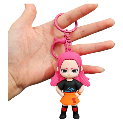 New K-Pop Demon Hunters PVC Silicone Keychain Backpack Charm Trendy Merchandise