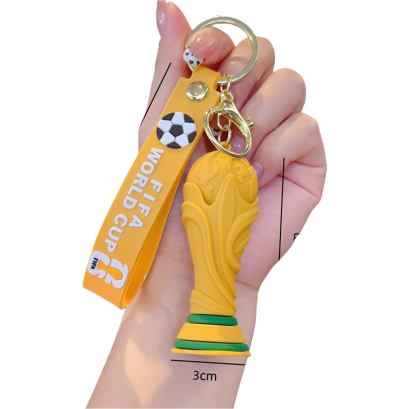 2026 World Cup Mascot Keychain Mexico USA Canada Soccer Fan Souvenir Pendant