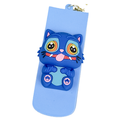 Kpop Demon Hunters 3-in-1 Keychain Folding Comb with Mirror Portable Hair Brush Accessory for Girls