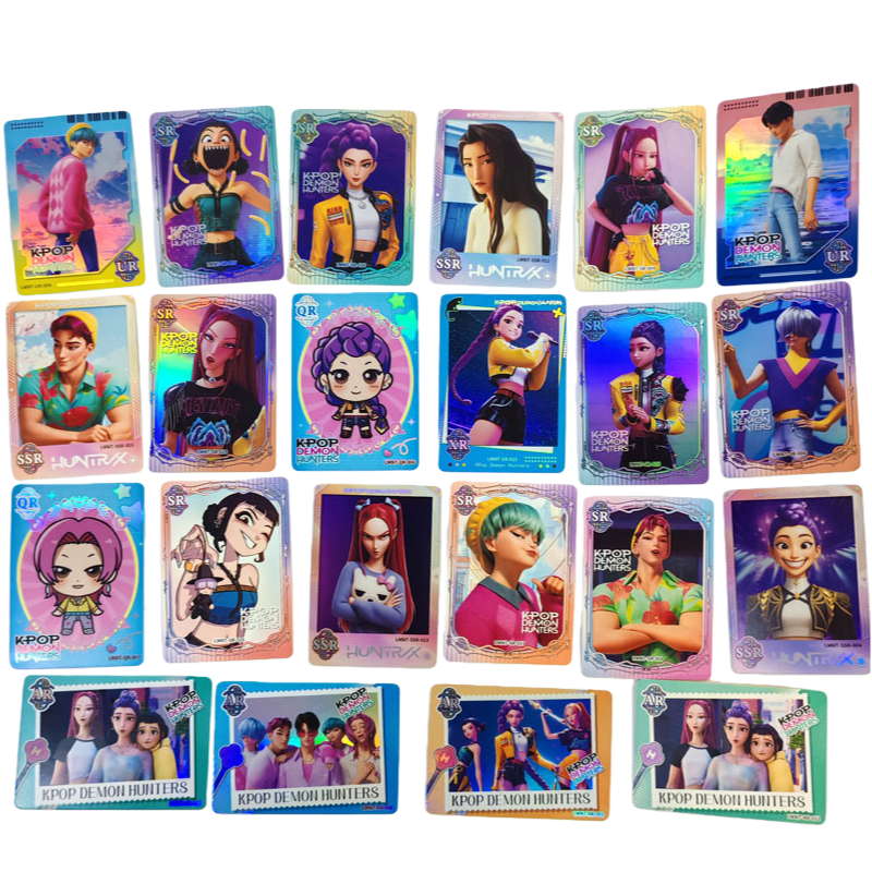 K-Pop Demon Hunter Holographic Trading Cards – Mystery Pack Box with 30 Booster Packs