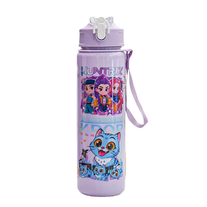 K-POP Demon Hunter Children’s Straw Water Cup Portable Plastic Drinking Bottle 24Oz