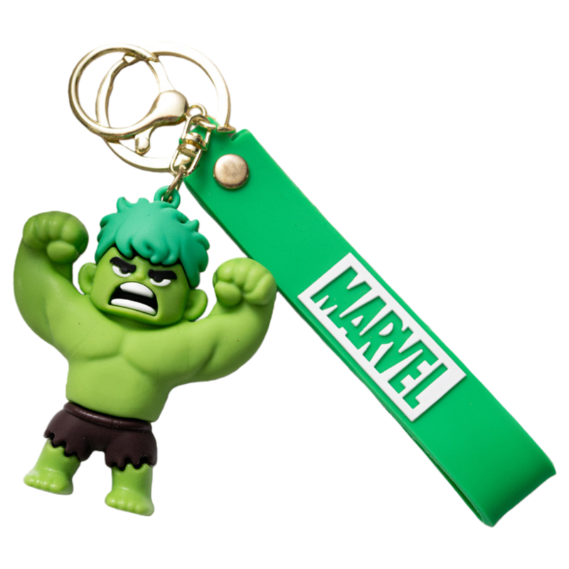 Hero-Themed Silicone Keychain for Kids – Cute Cartoon Key Ring Accessory