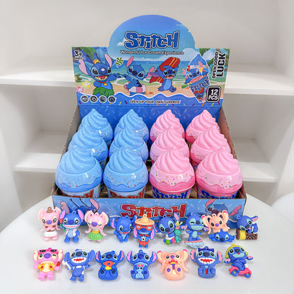 Ice Cream Cone Keychain Blind Box Set – 12-Piece Full Box Cartoon Surprise Series
