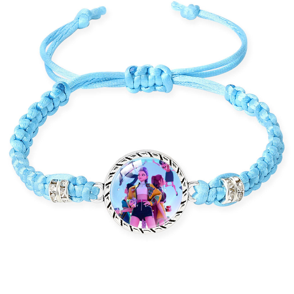 K-POP Demon Hunters Series Bracelet Set Creative Charm Braided Adjustable Bracelets