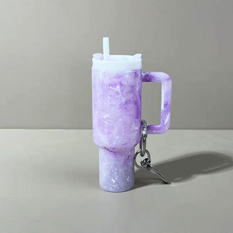 Mini Tumbler Lipstick Holder Keychain – Twist-Open Bag Charm