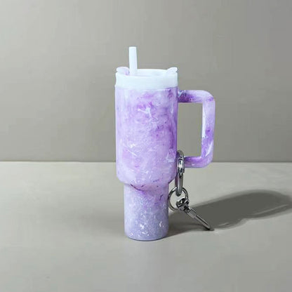 Mini Tumbler Lipstick Holder Keychain – Twist-Open Bag Charm