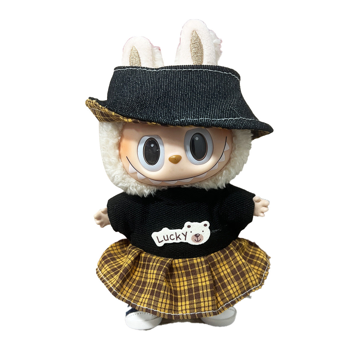 17cm Labubu Doll Clothes Outfit Dress Up Changeable Costume