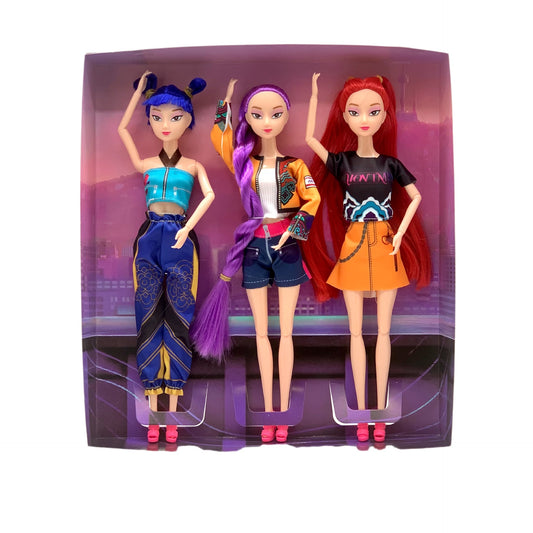 Kpop Demon Hunters Dolls Rumi Mira & Zoey Vinyl Figures Collectible Toy