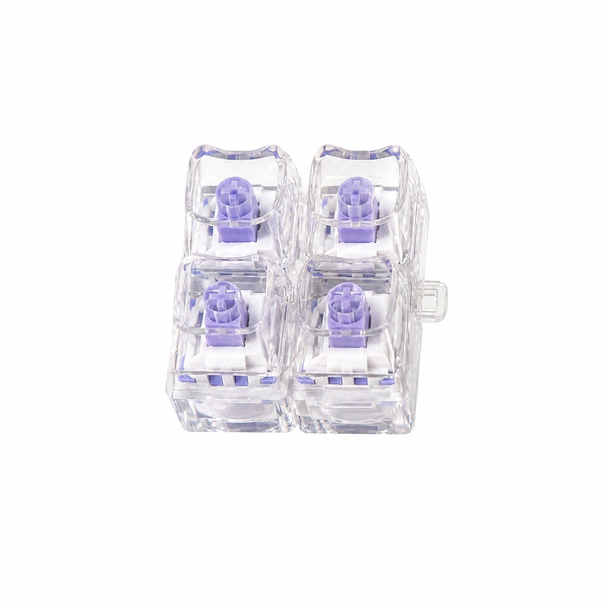 Keyboard Keycap Fidget Press Button Stress Relief Keychain with Colorful Switch Design