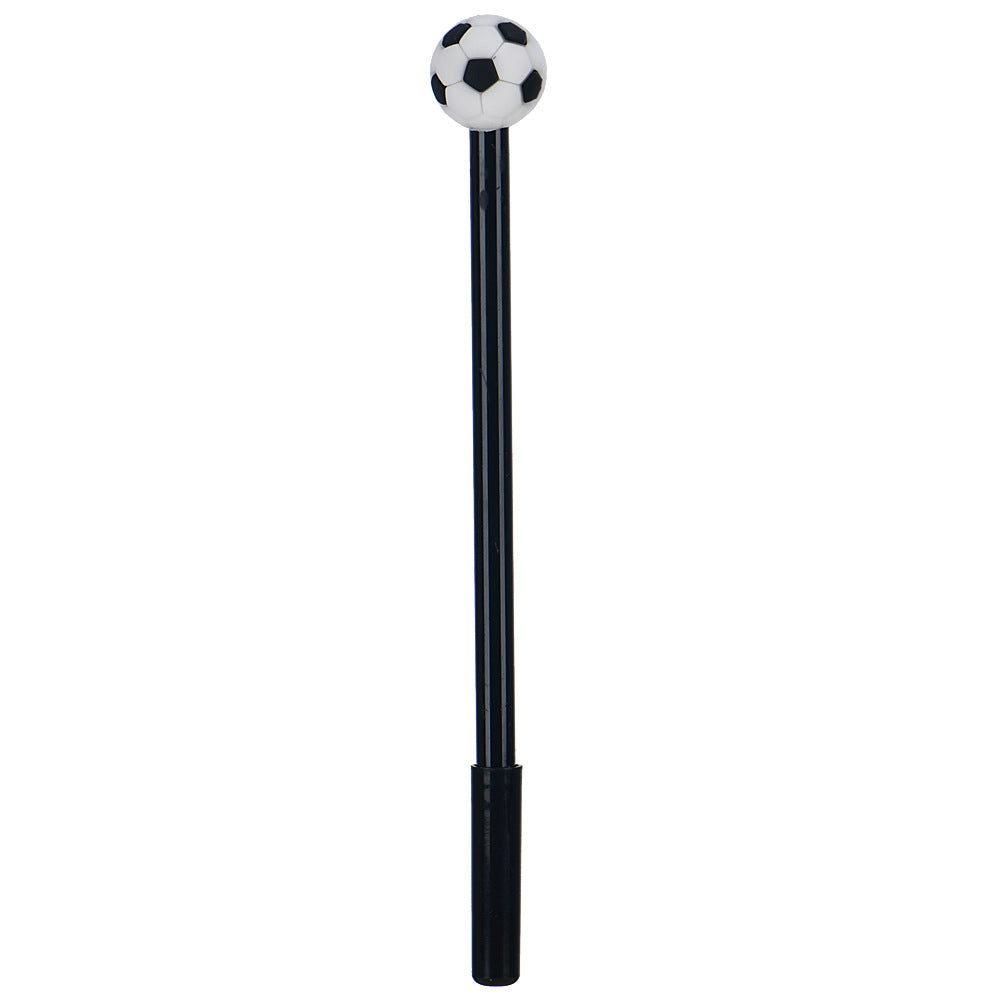 Sports Ball Silicone Top Gel Pen Black Ink Creative Ballpoint Pen