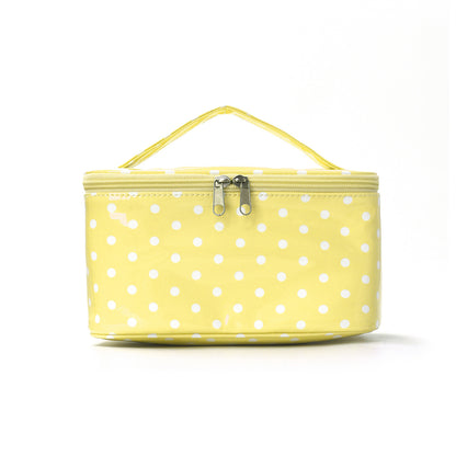 PVC Polka Dot Waterproof Clear Cosmetic Bag Makeup Travel Toiletry Organizer Carry Pouch