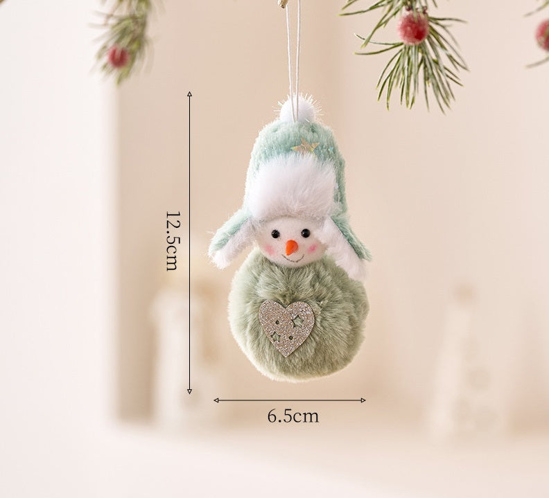 Cozy Pastel Christmas 2025 Plush Ornaments Handmade-Style Gnomes & Snowmen Socks for Holiday