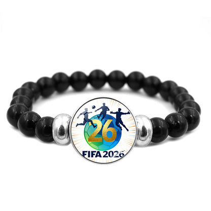 2026 FIFA World Cup Beaded Bracelet Jewelry Trendy Fan Accessory