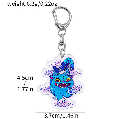 Cartoon K-Pop Demon Hunters Double-Sided Keychain Trendy Anime Bag Charm & Collectible Accessory