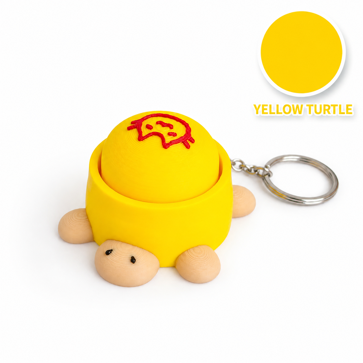 Cute Mini Clicker Fidget Keychains – 3D Printed Stress Relief Toys