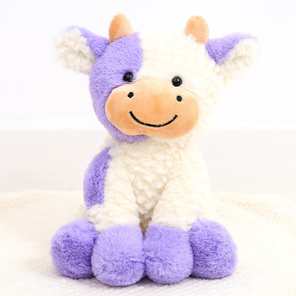 8.7" Plush Cow Stuffed Animal – Soft Sitting Cow Plush Toy
