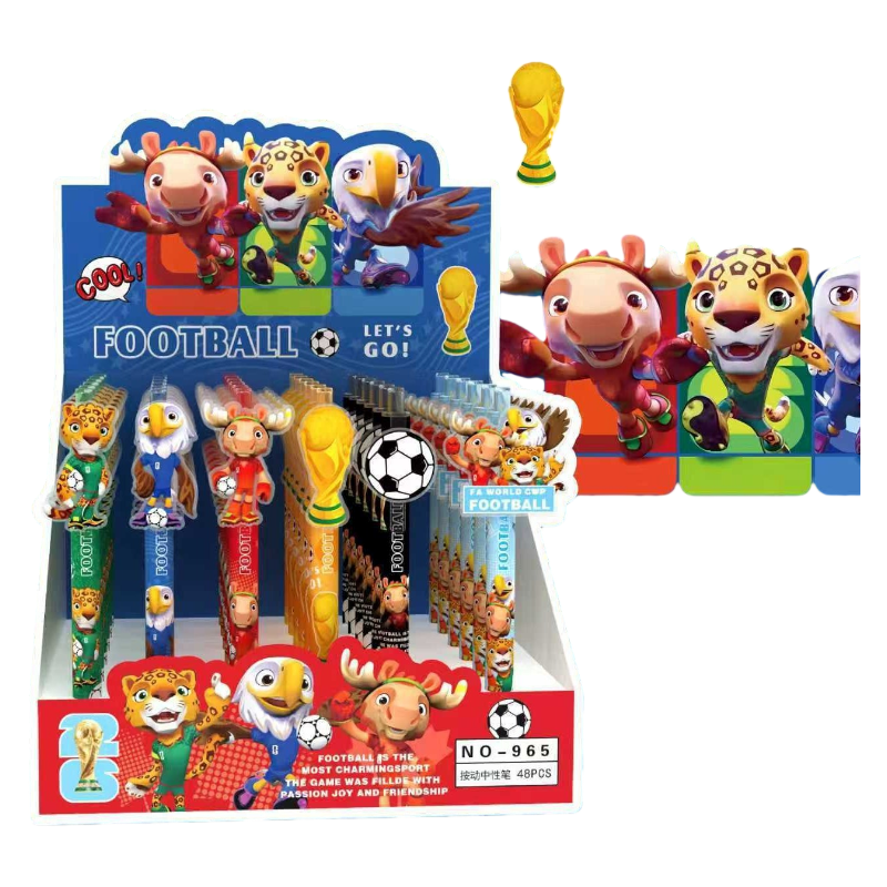 Cartoon Insert Click Gel Pens – Assorted Themes, Smooth Writing | Box of 48