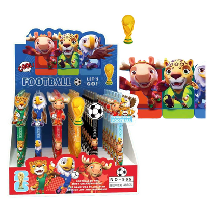 Cartoon Insert Click Gel Pens – Assorted Themes, Smooth Writing | Box of 48