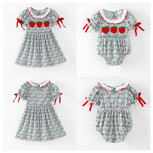2026 Spring/Summer Strawberry Smocked Embroidery Collection – Now In Stock