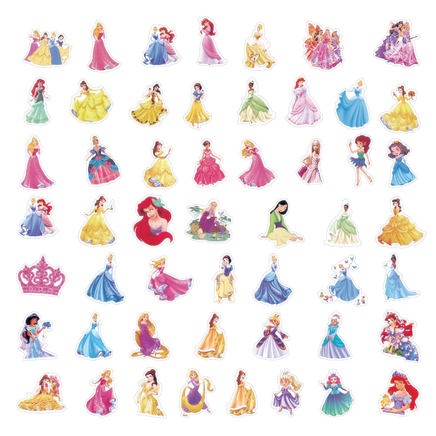 50Pcs Cartoon Character Stickers Waterproof Cartoon Decals for Laptop Phone & Water Bottle