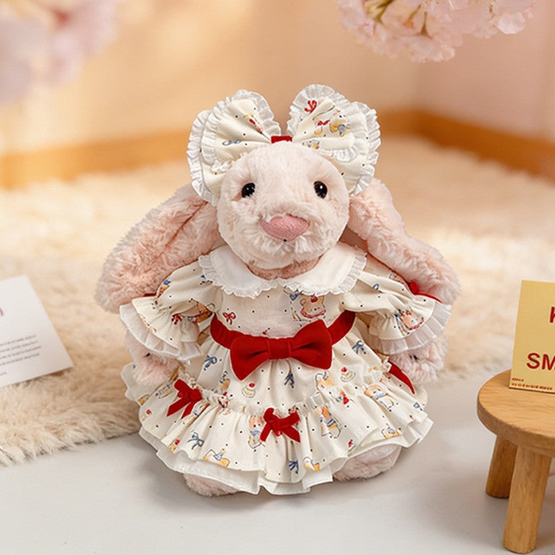 30cm (11.8 in) Bunny Doll Clothes – Lace Dresses & Cozy Outfits, Clothes Only