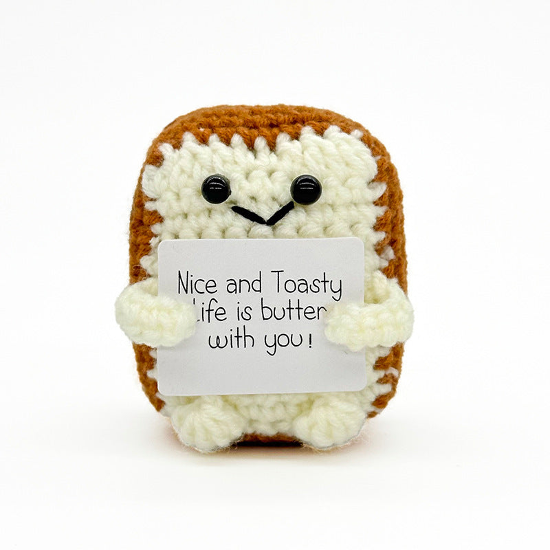 Crochet Food & Drink Pals with Message Cards – Cute Desk Decor & Gifts