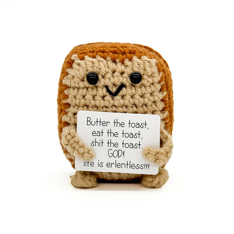 Crochet Food & Drink Pals with Message Cards – Cute Desk Decor & Gifts