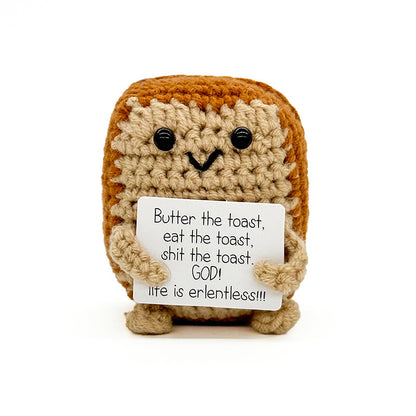 Crochet Food & Drink Pals with Message Cards – Cute Desk Decor & Gifts