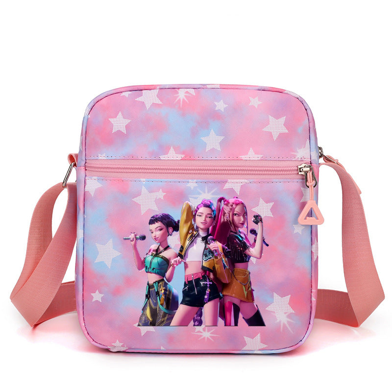 K-Pop Demon Hunters Saja Boys Print Shoulder Bag Crossbody Tote Messenger Bag