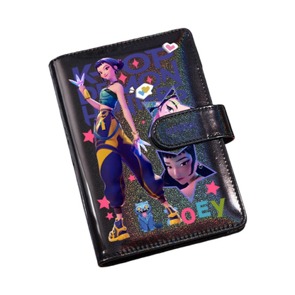 Holographic Cover Demon Hunter Binder Notebook Magnetic Closure Hardcover Journal