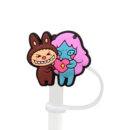 Labubu Silicone Straw Toppers – Cute Reusable Dust Caps for 10mm Large Tumbler Straws