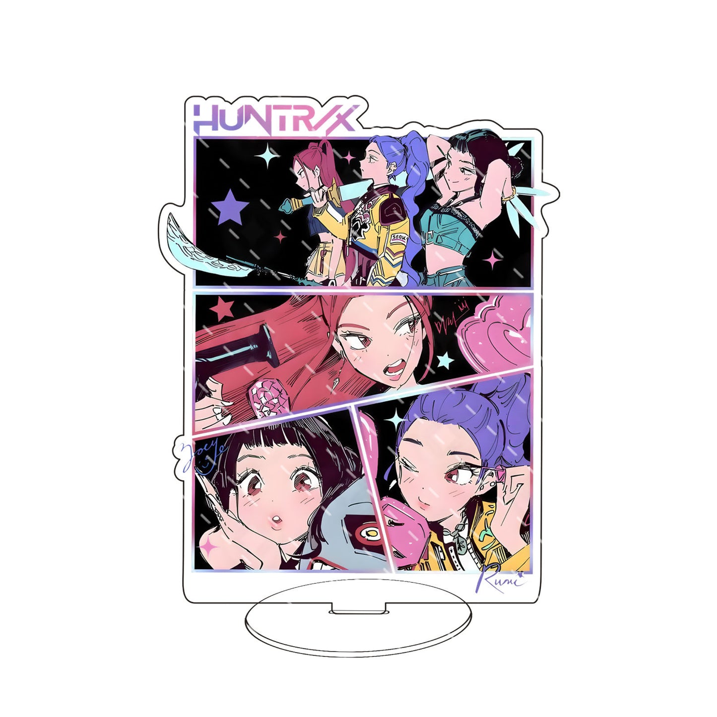 K-Pop Demon Hunters Acrylic Standee Desktop Decoration Trendy Merchandise