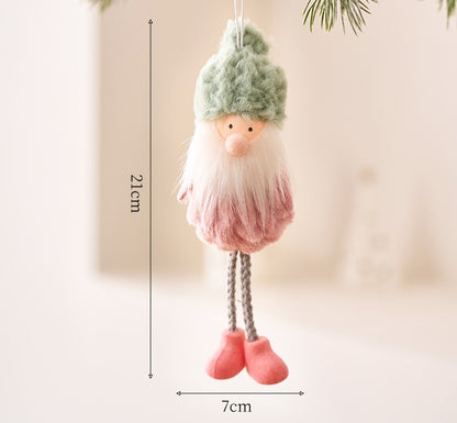 Cozy Pastel Christmas 2025 Plush Ornaments Handmade-Style Gnomes & Snowmen Socks for Holiday