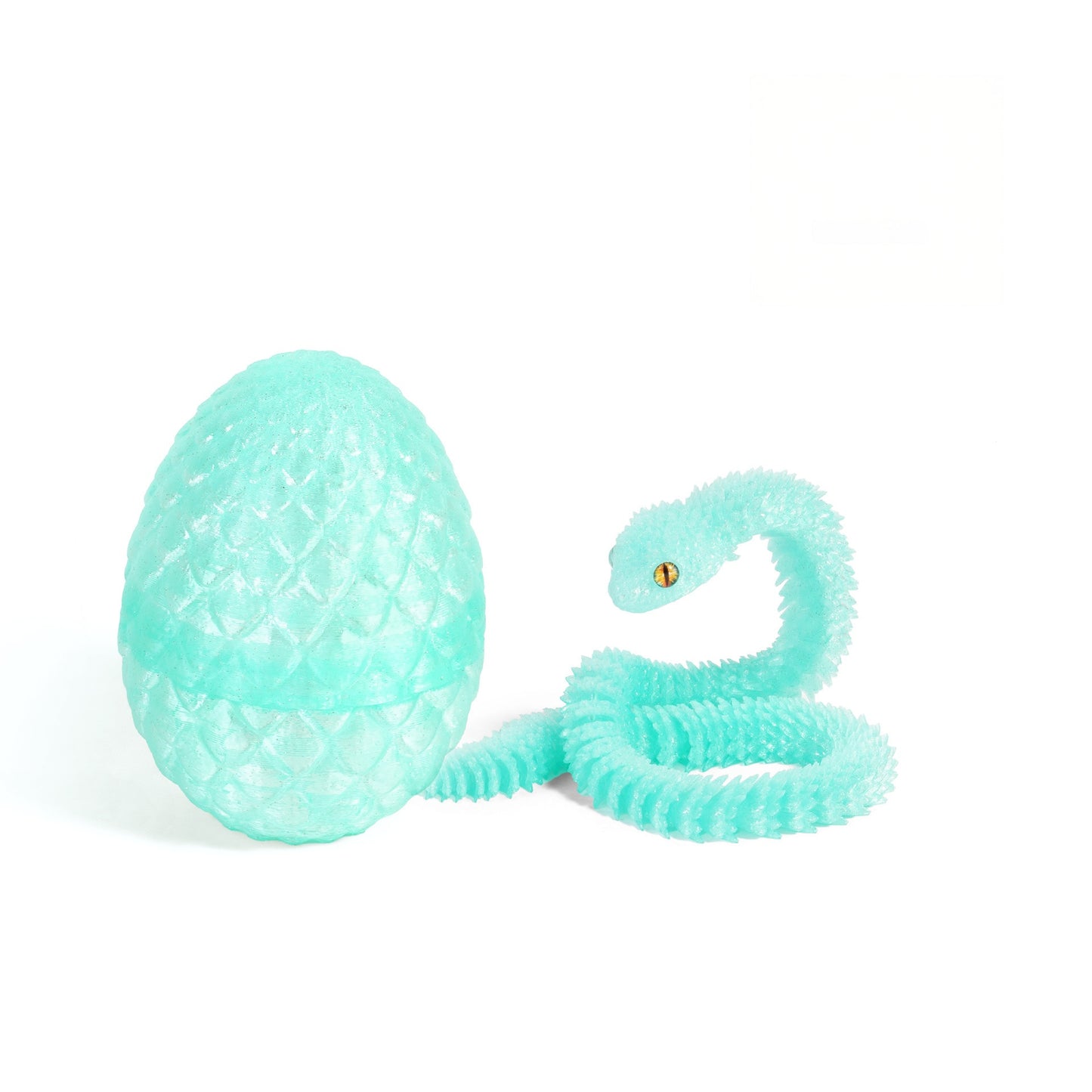3D Printed Dragon Egg Fidget Toy with Articulated Dragon – Colorful Sensory Stress Relief Toy & Collectible Gift