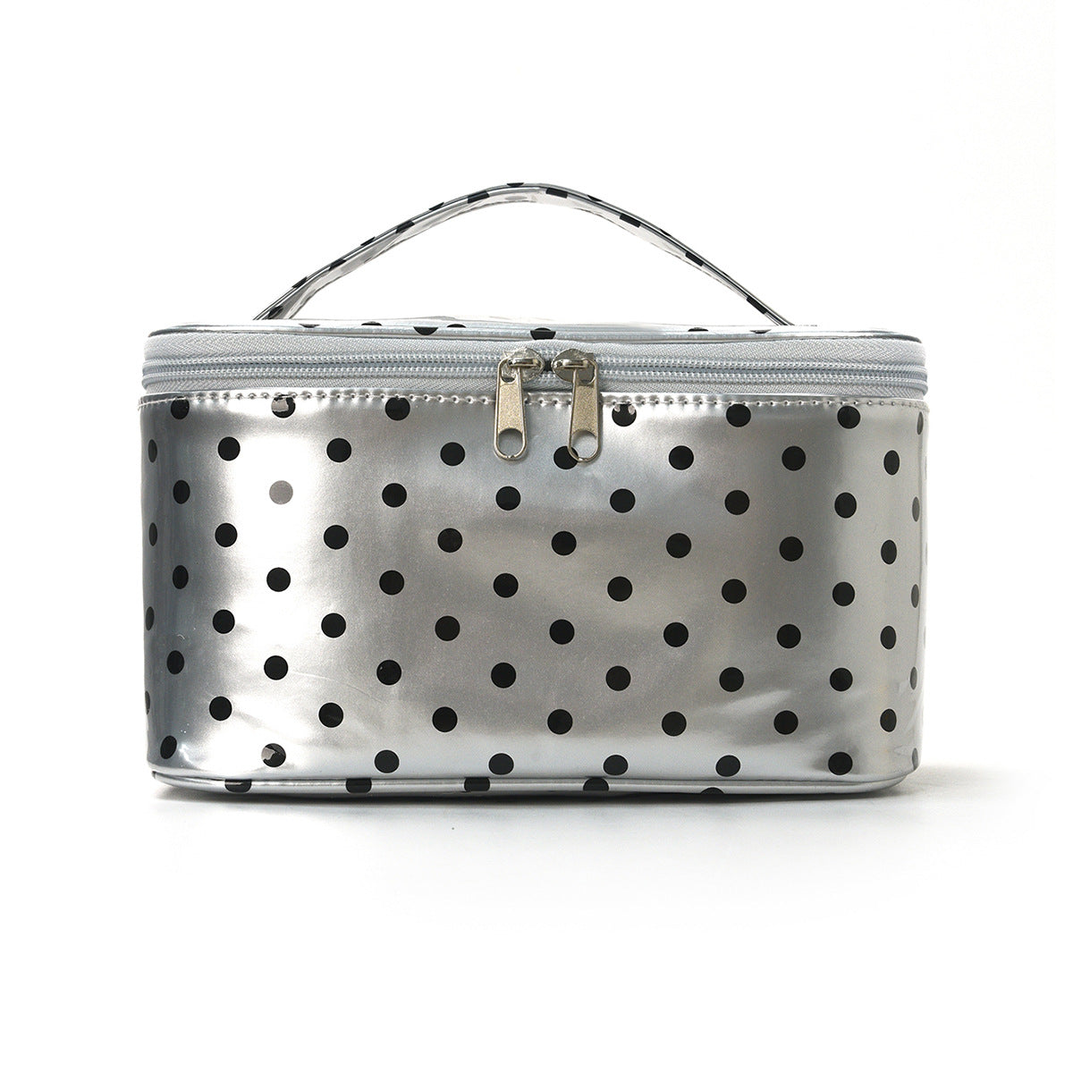 PVC Polka Dot Waterproof Clear Cosmetic Bag Makeup Travel Toiletry Organizer Carry Pouch