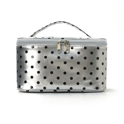 PVC Polka Dot Waterproof Clear Cosmetic Bag Makeup Travel Toiletry Organizer Carry Pouch