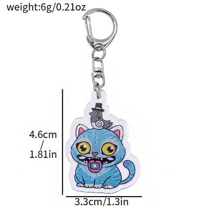 Cartoon K-Pop Demon Hunters Double-Sided Keychain Trendy Anime Bag Charm & Collectible Accessory