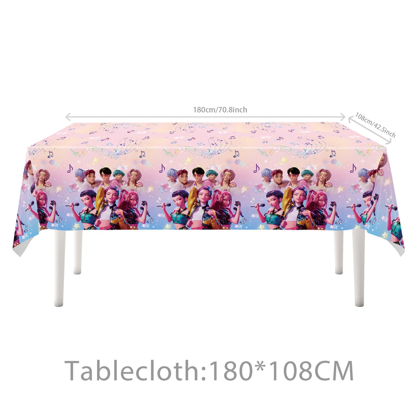 Demon Hunters & Saga Boy Band Birthday Party Supplies – Themed Tableware and Decorations