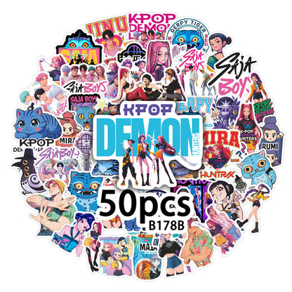 KPOP Demon Hunters Saja Boys Stickers Character Decals DIY Scrapbooking & Craft Supplies