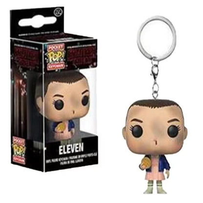 Stranger Things 5 Demogorgon Dustin & Steve Keychain – TV Series Character Key Ring