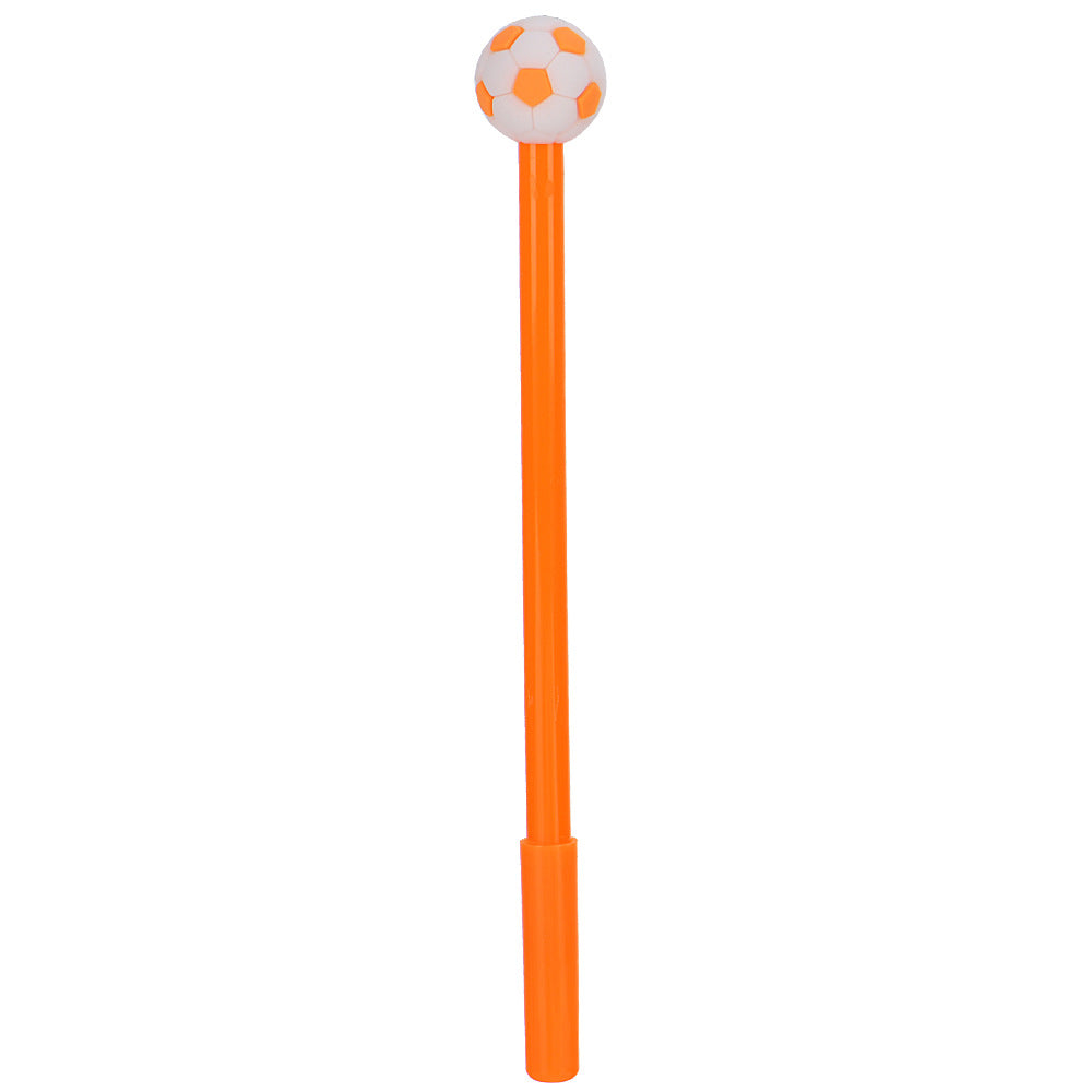 Sports Ball Silicone Top Gel Pen Black Ink Creative Ballpoint Pen