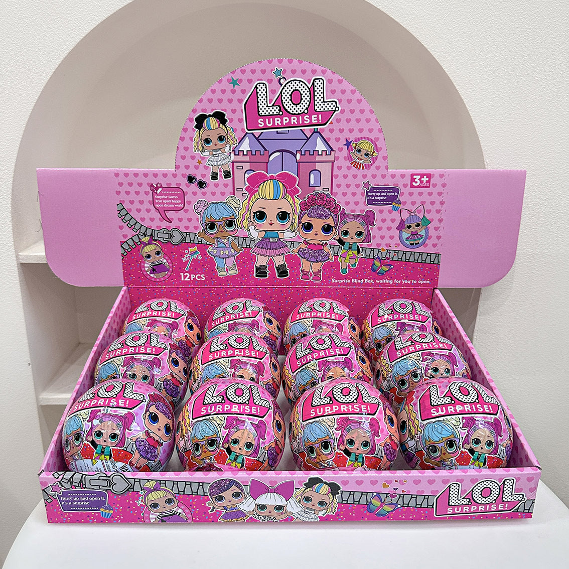 Cartoon Blind Capsule Toy Box Set of 12, Surprise Collectible Figures & Keychains