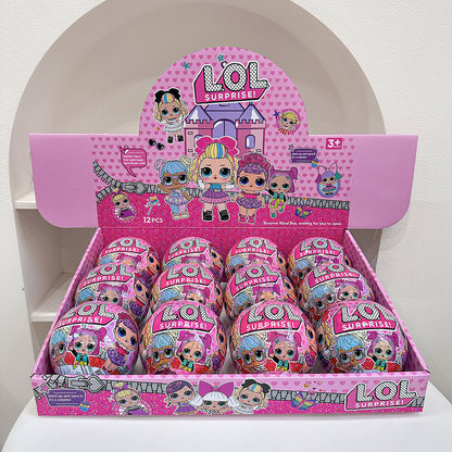 Cartoon Blind Capsule Toy Box Set of 12, Surprise Collectible Figures & Keychains