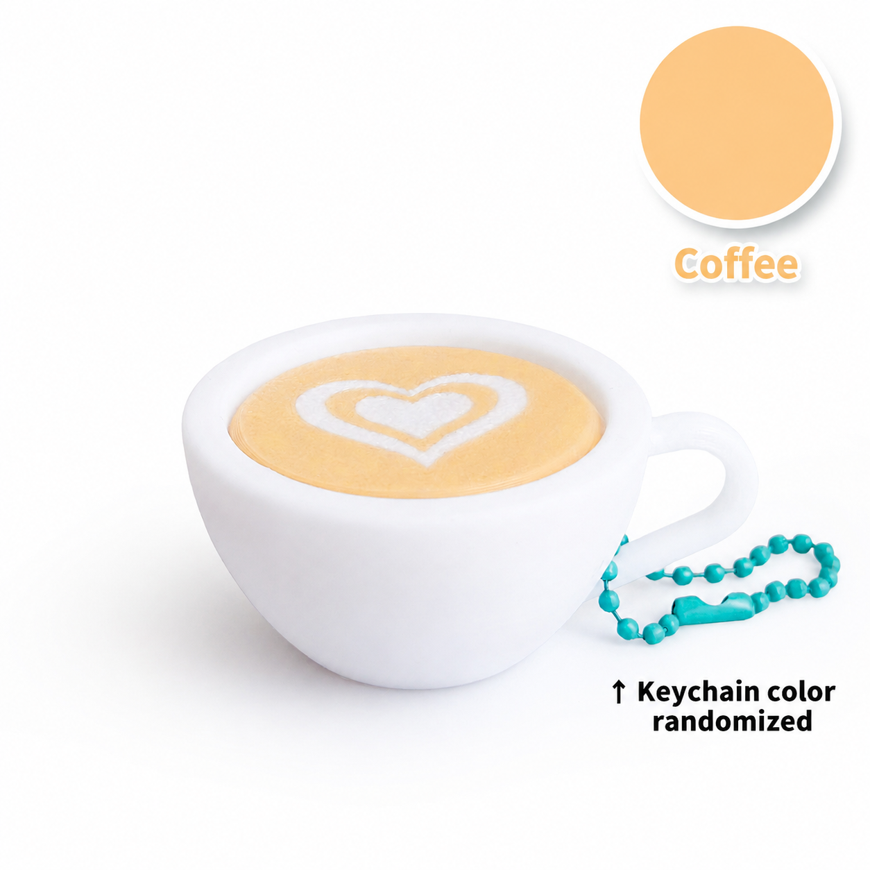 3D Printed Café Treat Clicker Keychain – Food Fidget Bag Charm